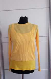 Żółty sweterek Bershka
