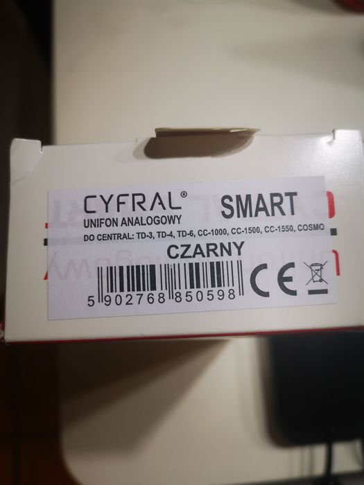 Unifon domofon CYFRAL czarny