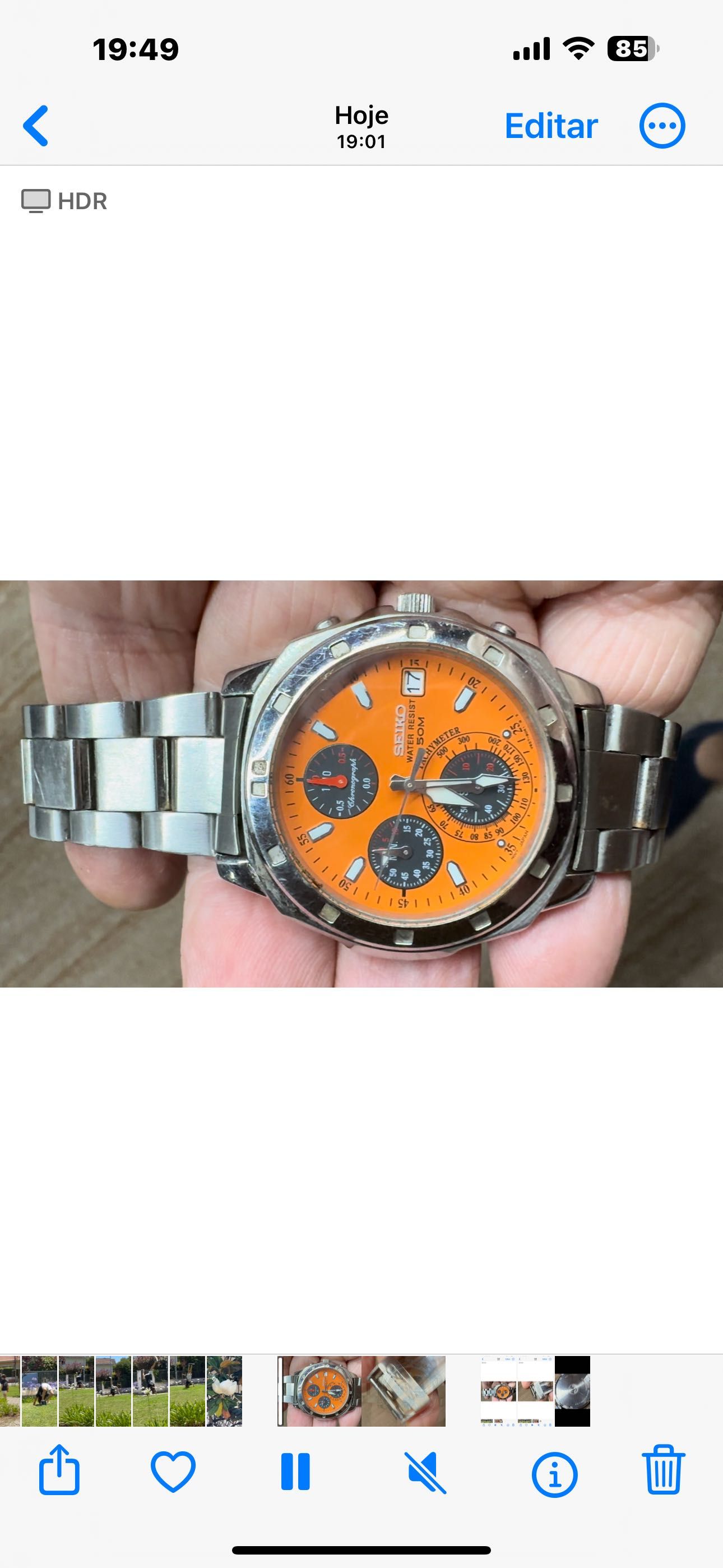 Relógio SEIKO cronometro a funcionar a funcionar na perfeição