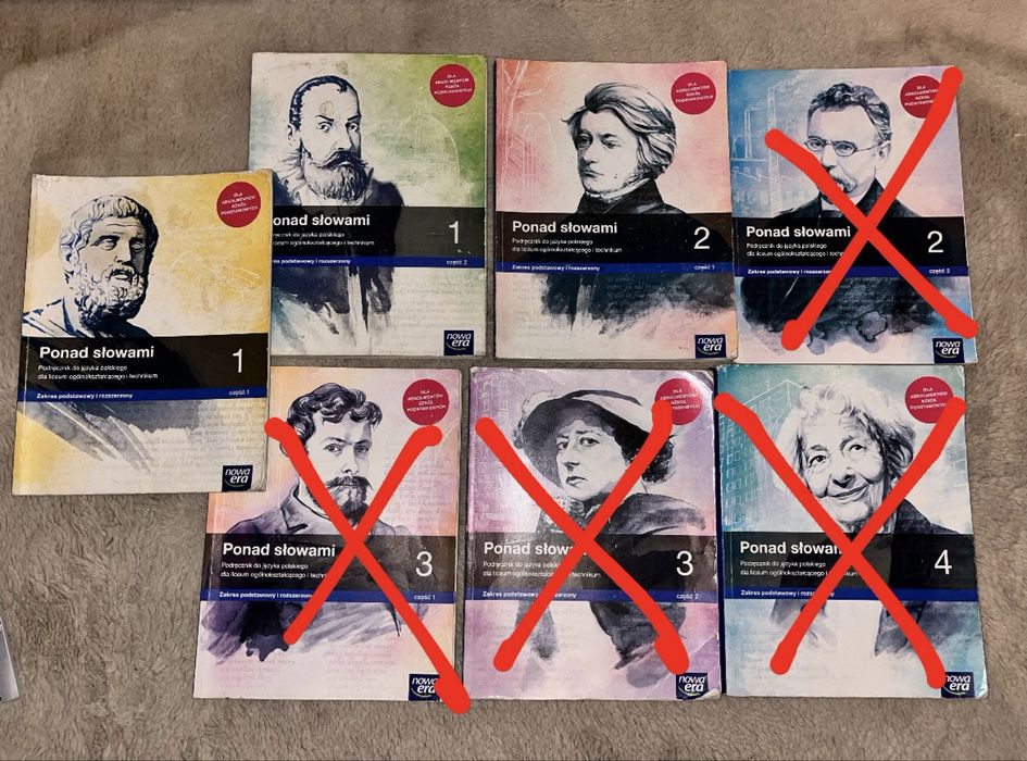 Ponad słowami klasa 1,2,3 i 4