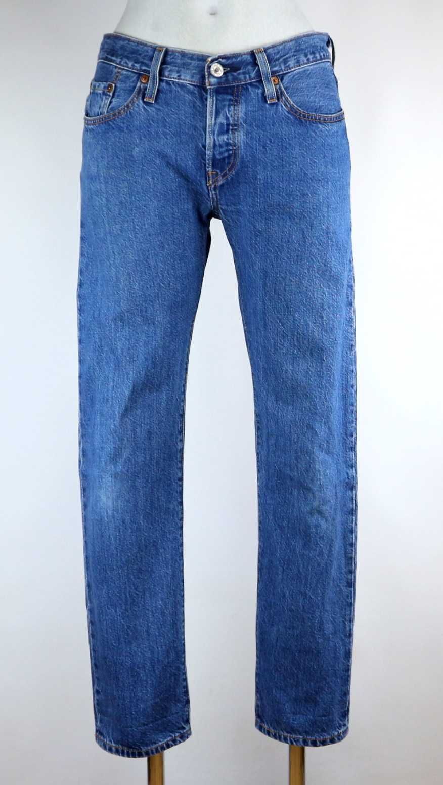 Levis 501 CT spodnie jeansy 7/8 boyfriend W26 L34 pas 2 x 40 cm