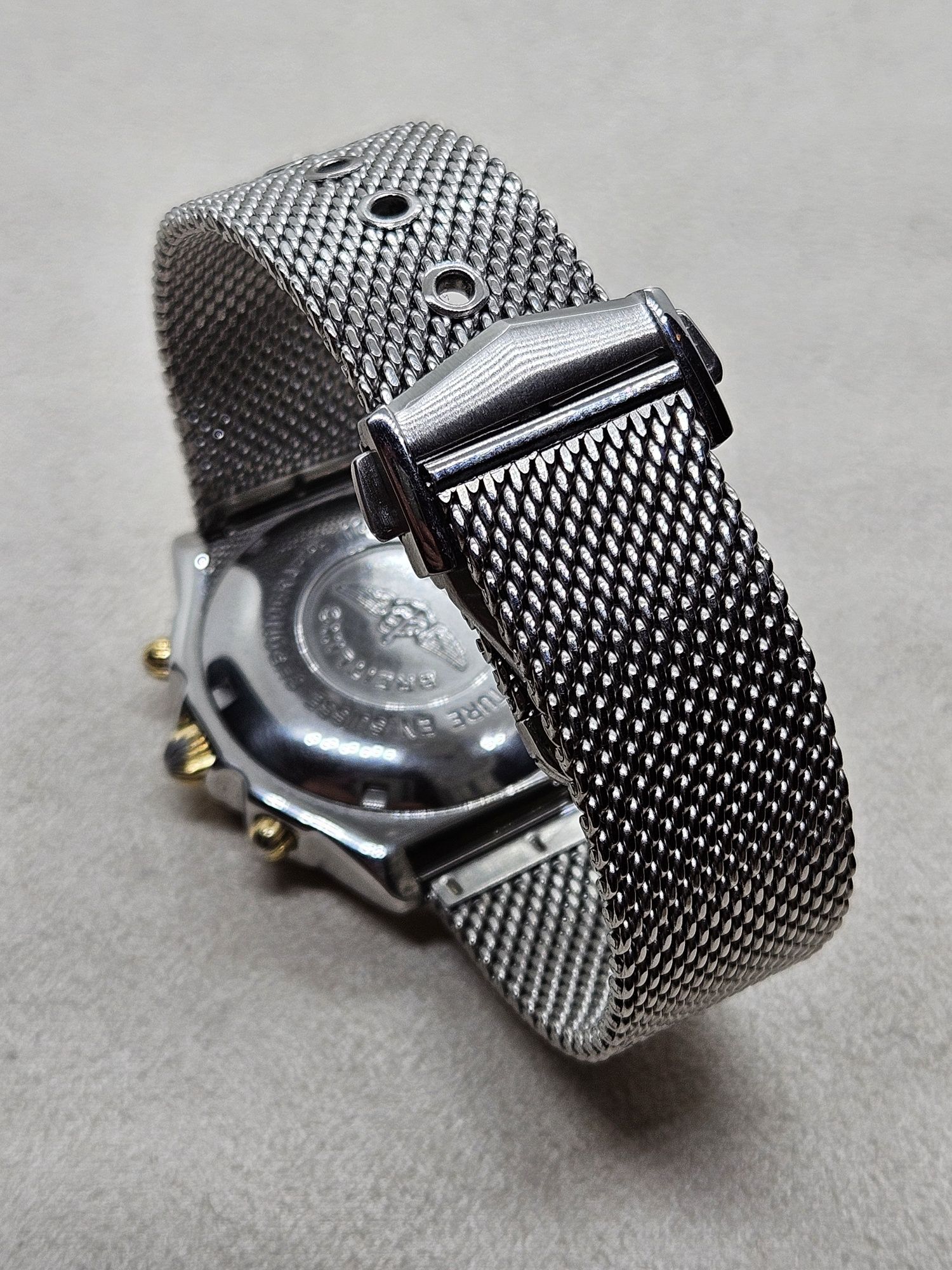Pasek bransoleta mesh 20mm Motylek jak Seamaster Bond