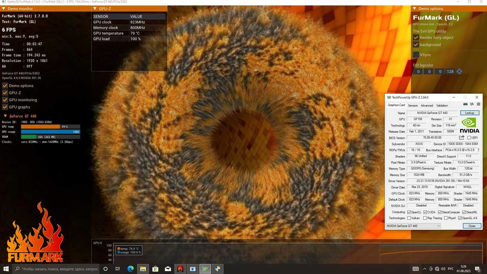 Компютер Core i3-6100 8 гб ddr4 GT 440 1 ГБ SSD та HDD