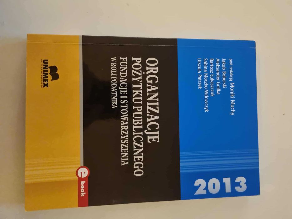 Organizacje pożytku publicznego. Fundacje i stow. w roli podatnika