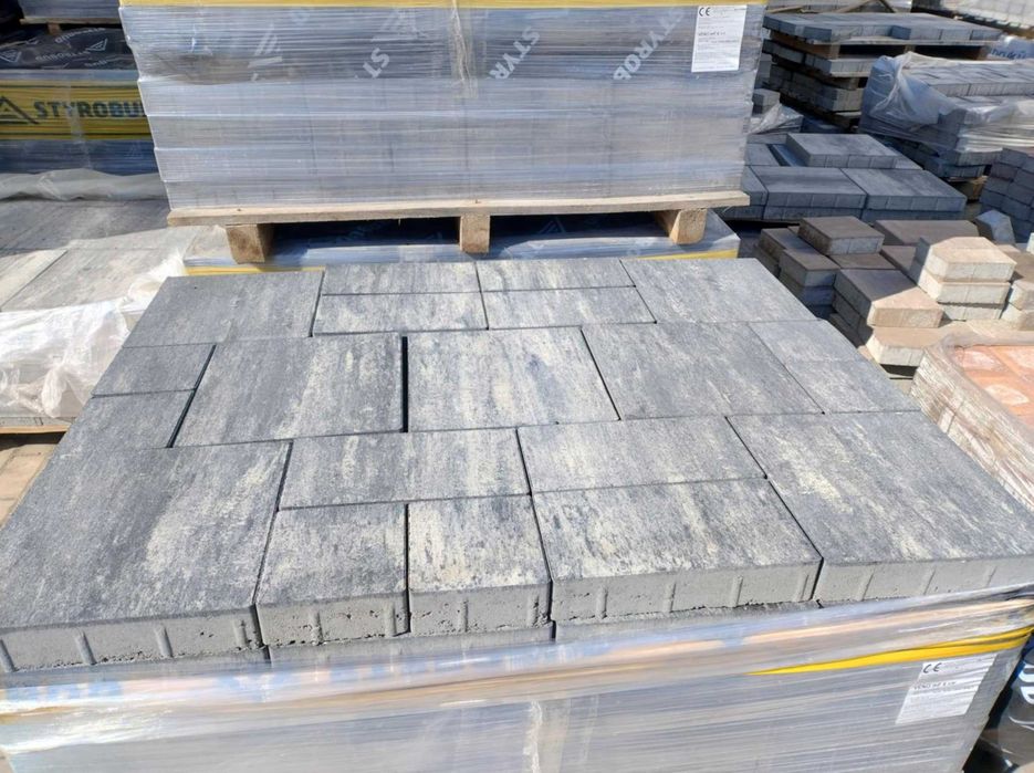 Kostka brukowa VENO 6 cm kolor stalowo bialy