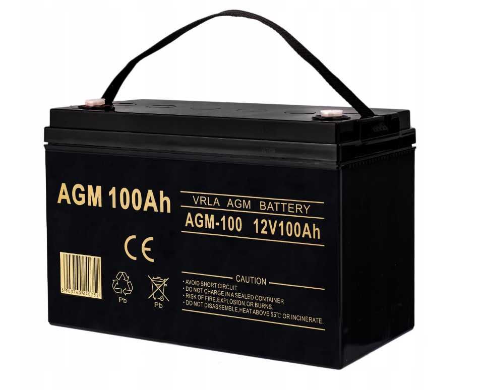 Акумуляторна батарея Volt Polska AGM 12V 100Ah VRLA / Аккумулятор АГМ