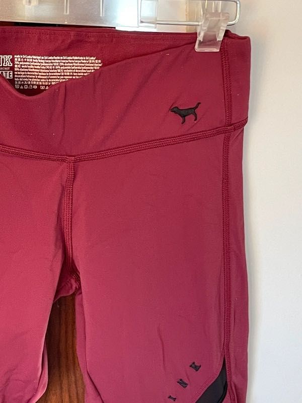 legginsy Victoria’s Secret rozmiar S bordowe