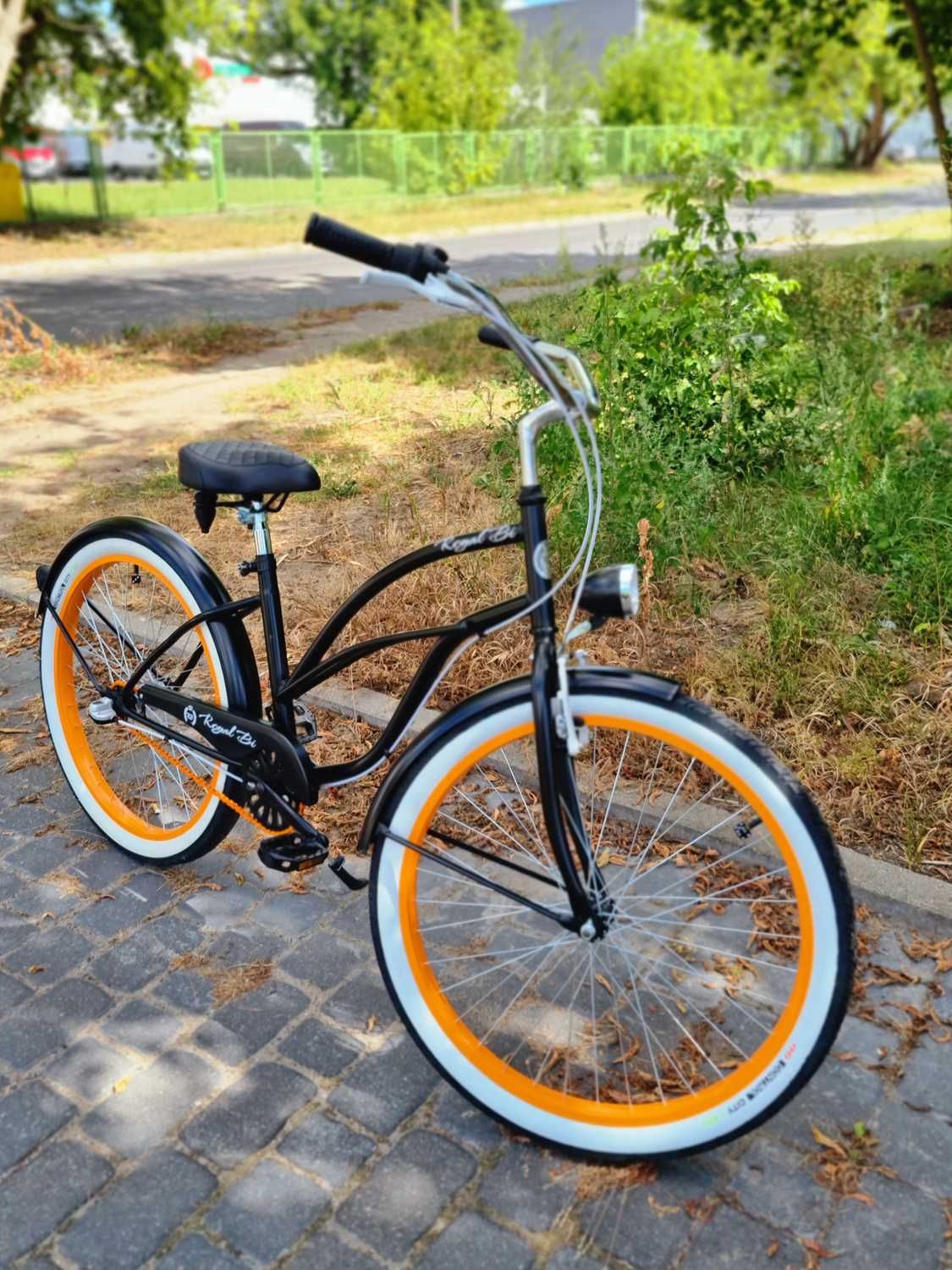 Rower miejski beach Cruiser RoyalBi PUMPKIN damski damka 26 / 28 RETRO