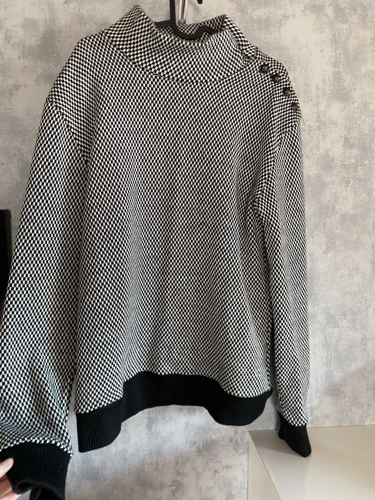 bluza sweter meski z zary z guzkiami