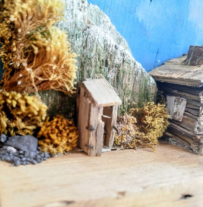 Rękodzieło -wieszak na klucze, materiały z odzysku