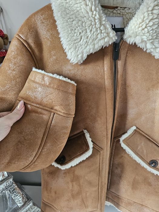 Kurtka pilotka z futerkiem rozm S uniseks