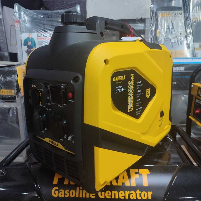 Генератор бензиновий SIGMA 3,2-3,4 кВт інверторний 5710641