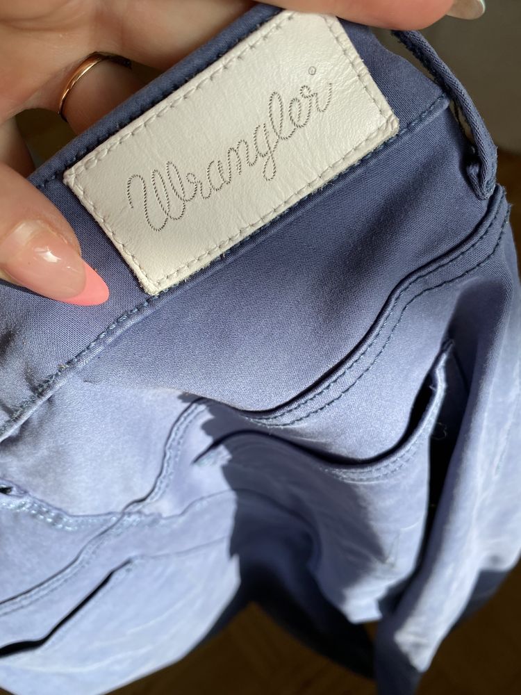 Wrangler skinny crop nowe spodnie materiałowe chinos do kostek rurki