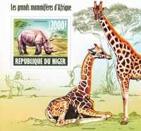 znaczki pocztowe - Niger 2013 cena 5,90 zł kat.6€ - fauna Afryki
