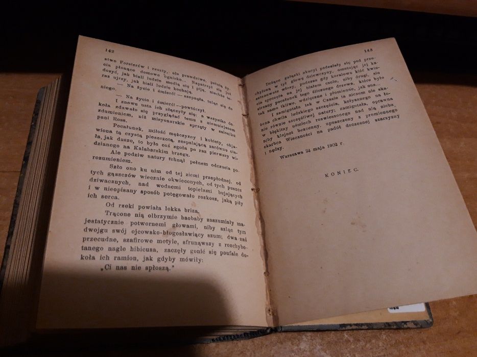 OSTATNIA BUTELKA,T. 1-3 - HAJOTA - W - wa 1902 pierwodruk, 1 vol.,opr