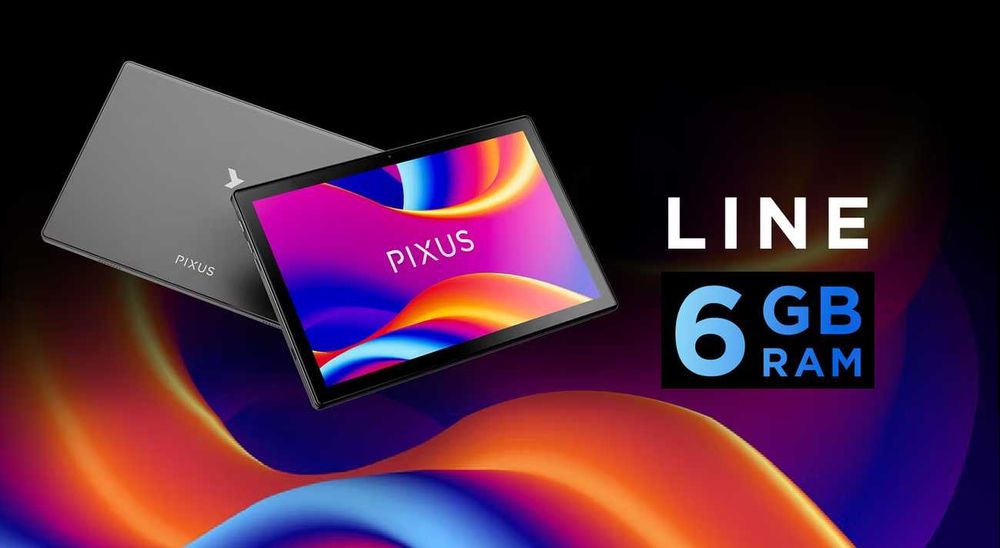 Планшет Pixus Line 10,1 HD IPS 6/128GB Wi-Fi + 4G LTE 6600 mAh графіт