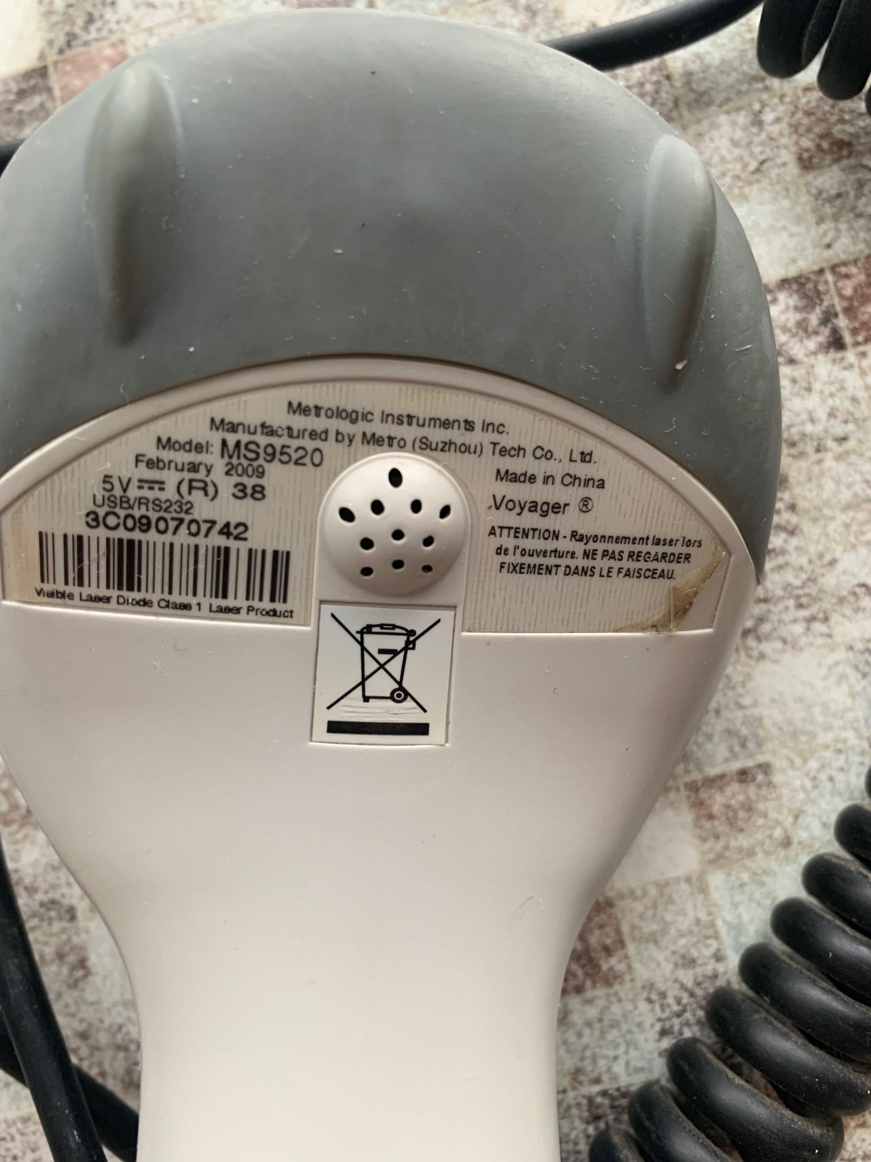 Продам рабочий штрих код сканер Metrologic MS9520