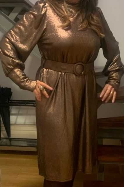 Vestido Atual- Bronze