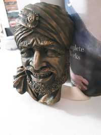 Figura Punjabi coleção vintage gesso Busto Bandido Bagdad Bossom