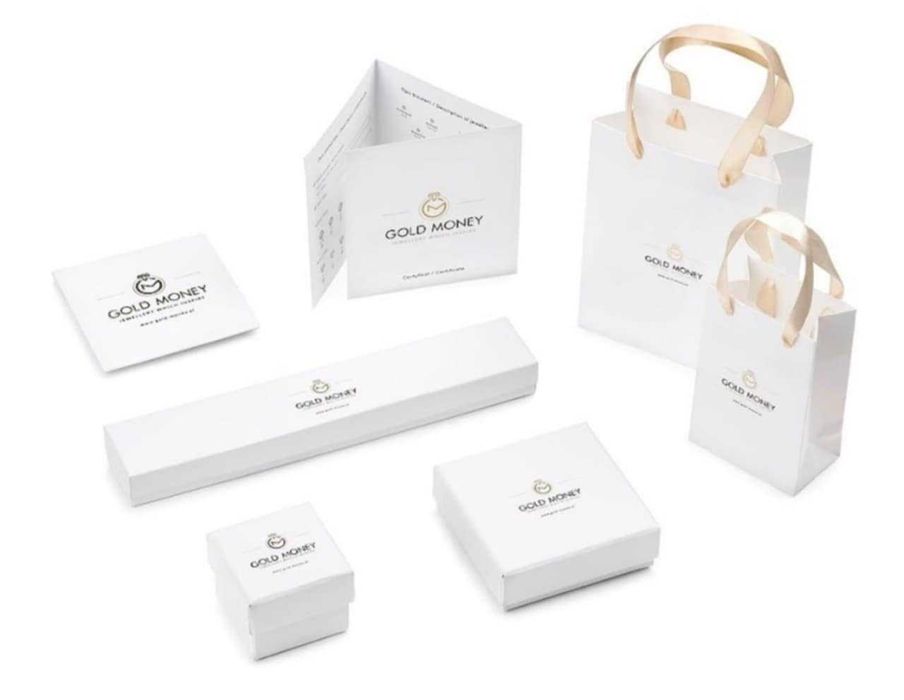 Złote kolczyki koła dwukolorowe 585 GOLD MONEY