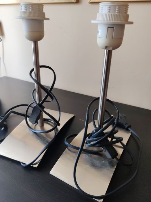 Base candeeiros x2 metal