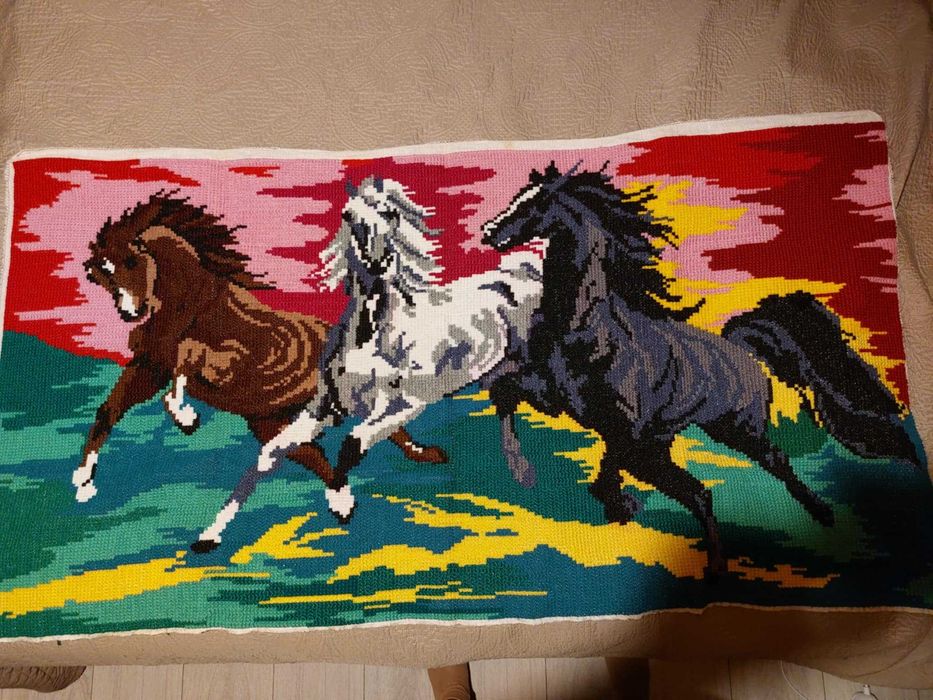 Obraz, haft krzyżykowy, duży