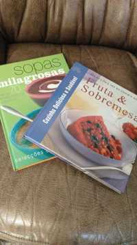 8 Livros de cozinha novos 8 euros cada das seleções