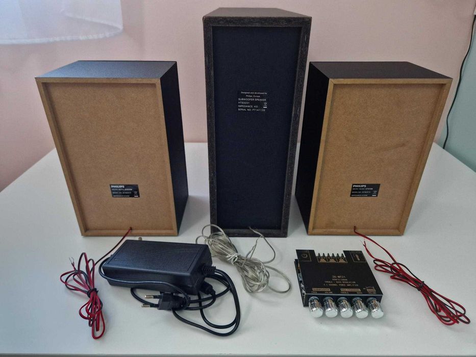 Philips 2.1 Bluetooth kolumny wzmacniacz subwoofer stereo kino