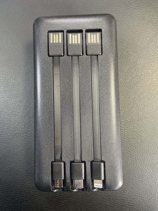 Павербанк / Power Bank XO 30000mAh з ліхтариком і всіма кабелями