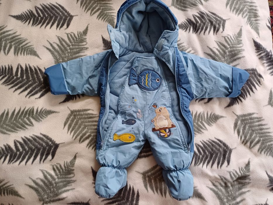 Kombinezon chłopięcy r.68 bardzo gruby