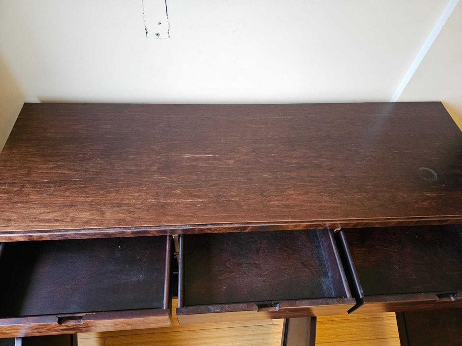 Zestaw mebli kolonialnych palisander komoda ława stolik