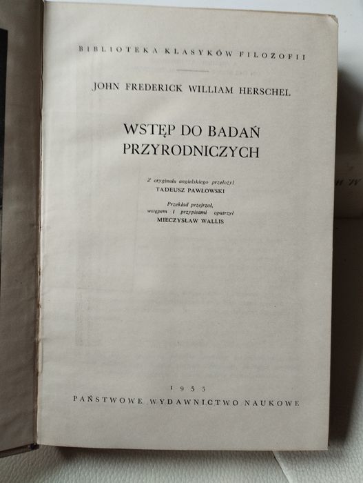 Herschel wstęp do badań przyrodniczych