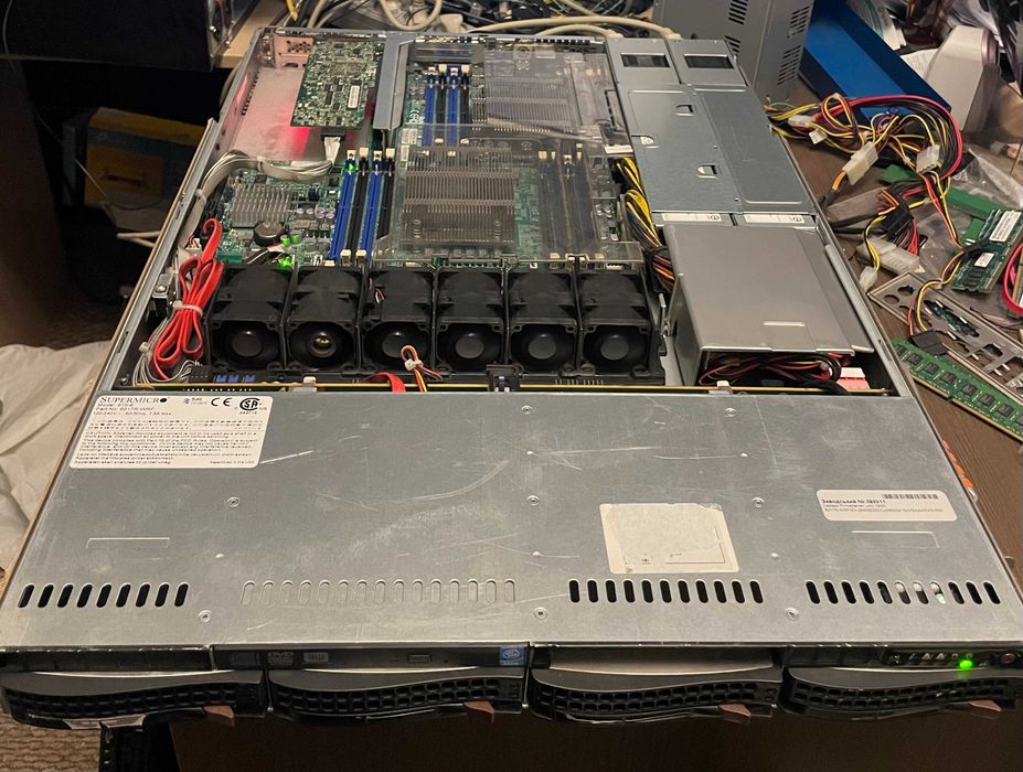 Сервер Server 1U Supermicro 6017R-WRF X9DRW-iF E5-2640  32Gb