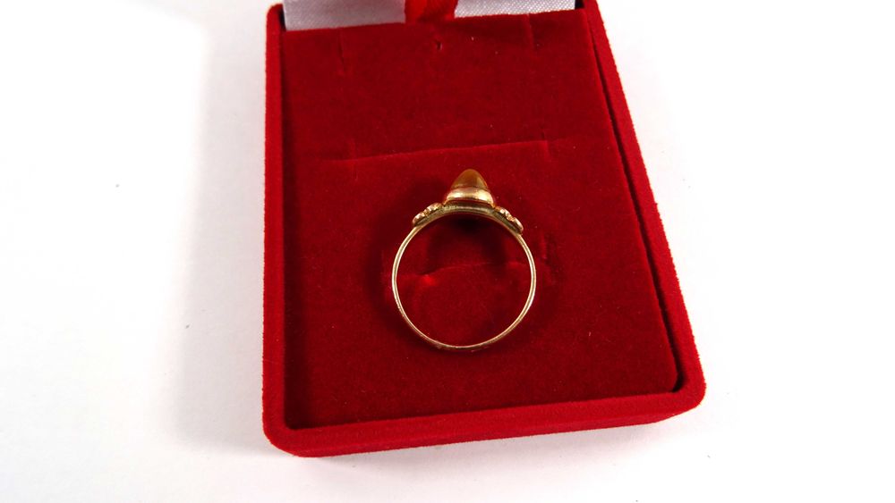 Tajemniczy  ZŁOTY PIERŚCIONEK PR585 14K Loombard Lubawa Lombard