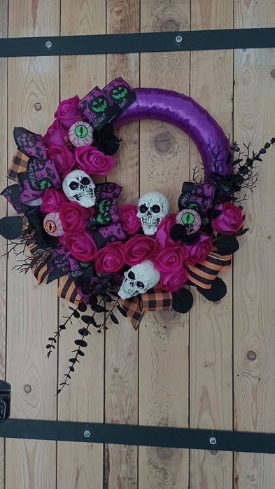 Wianek na drzwi , dekoracja halloween