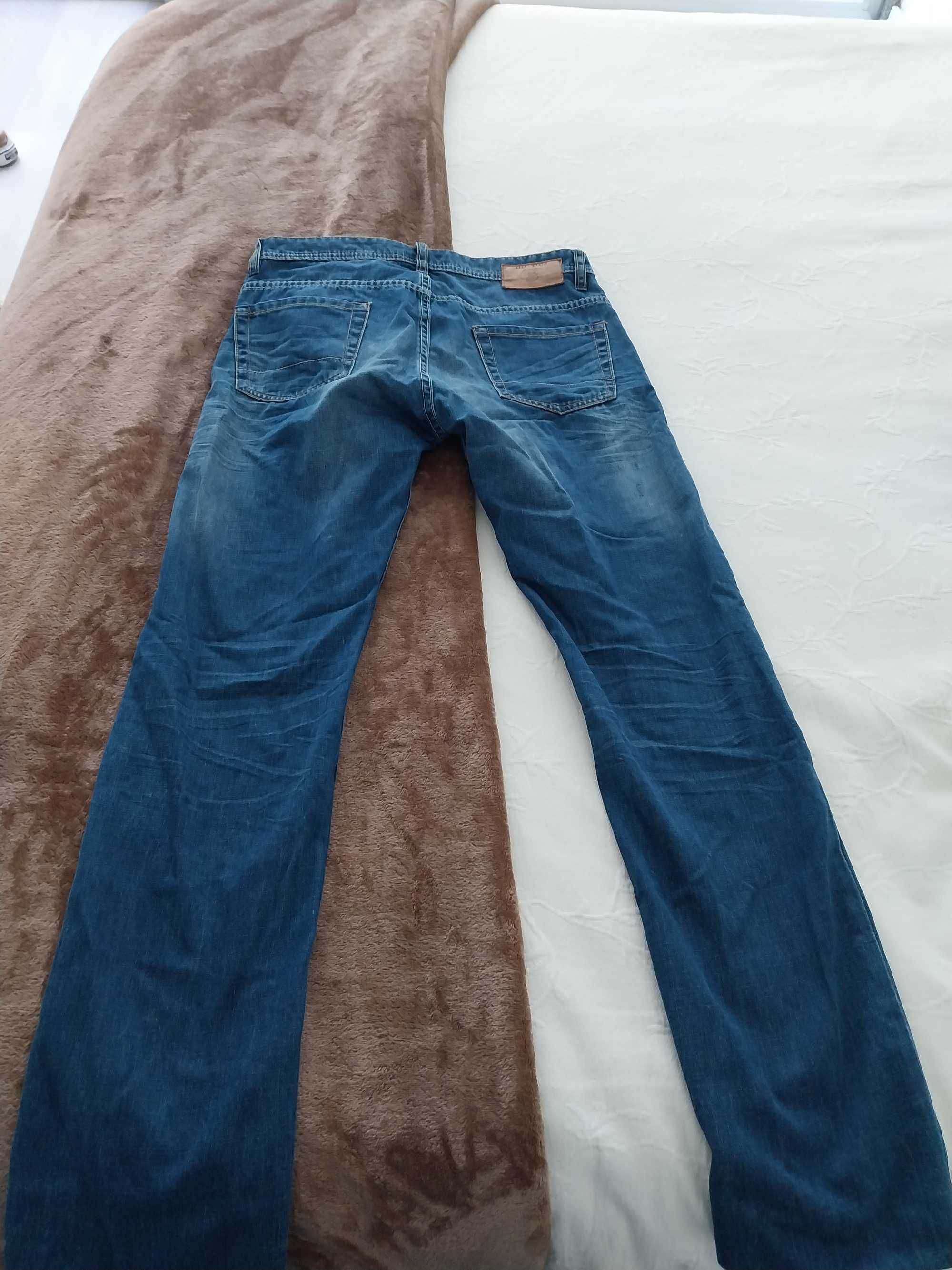 Calças de Ganga Denim Azul Tamanho 38