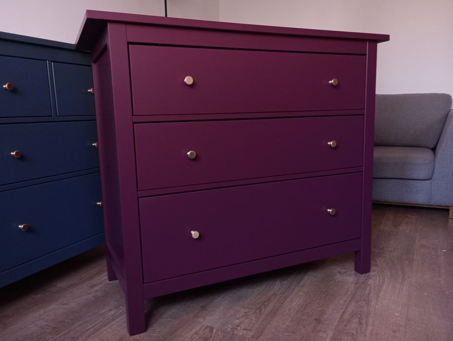 Komoda Ikea Hemnes 3 szuflady burgund