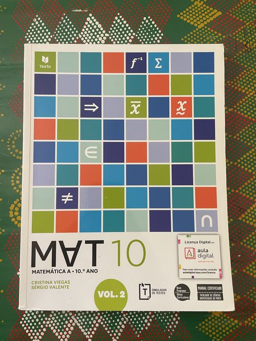Livro/manual escolar Matemática 10o Ano