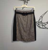 Spódnica z ozdobnym paskiem z dodatkiem wełny Monnari 36
