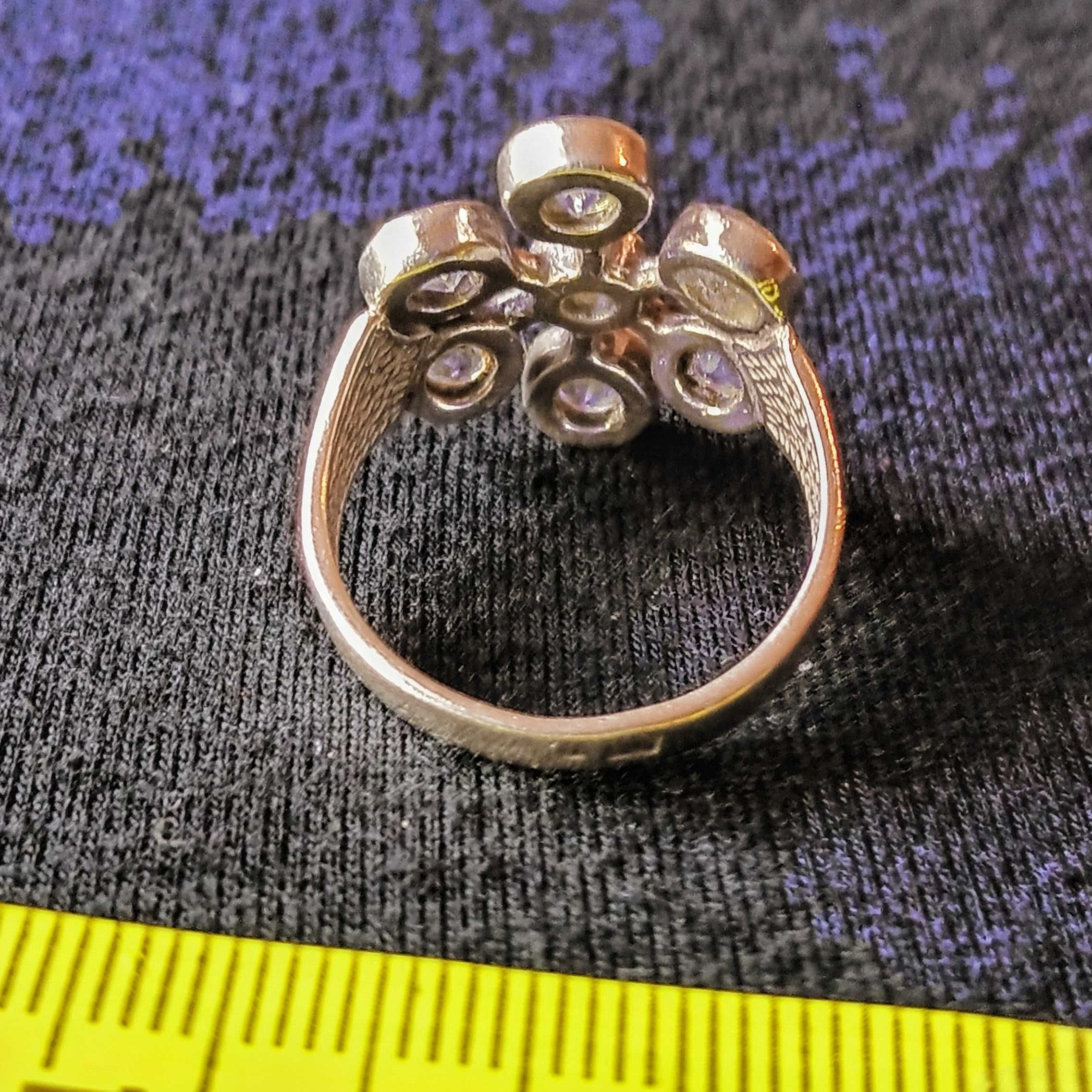 Pierścionek srebrny 925, Tiffany&Co (inspirowany) - geometryczny kwiat