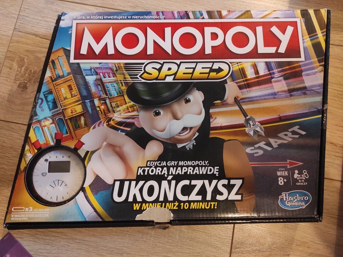 Gra planszowa Monopoly Speed Hasbro gaming 8+ planszówka