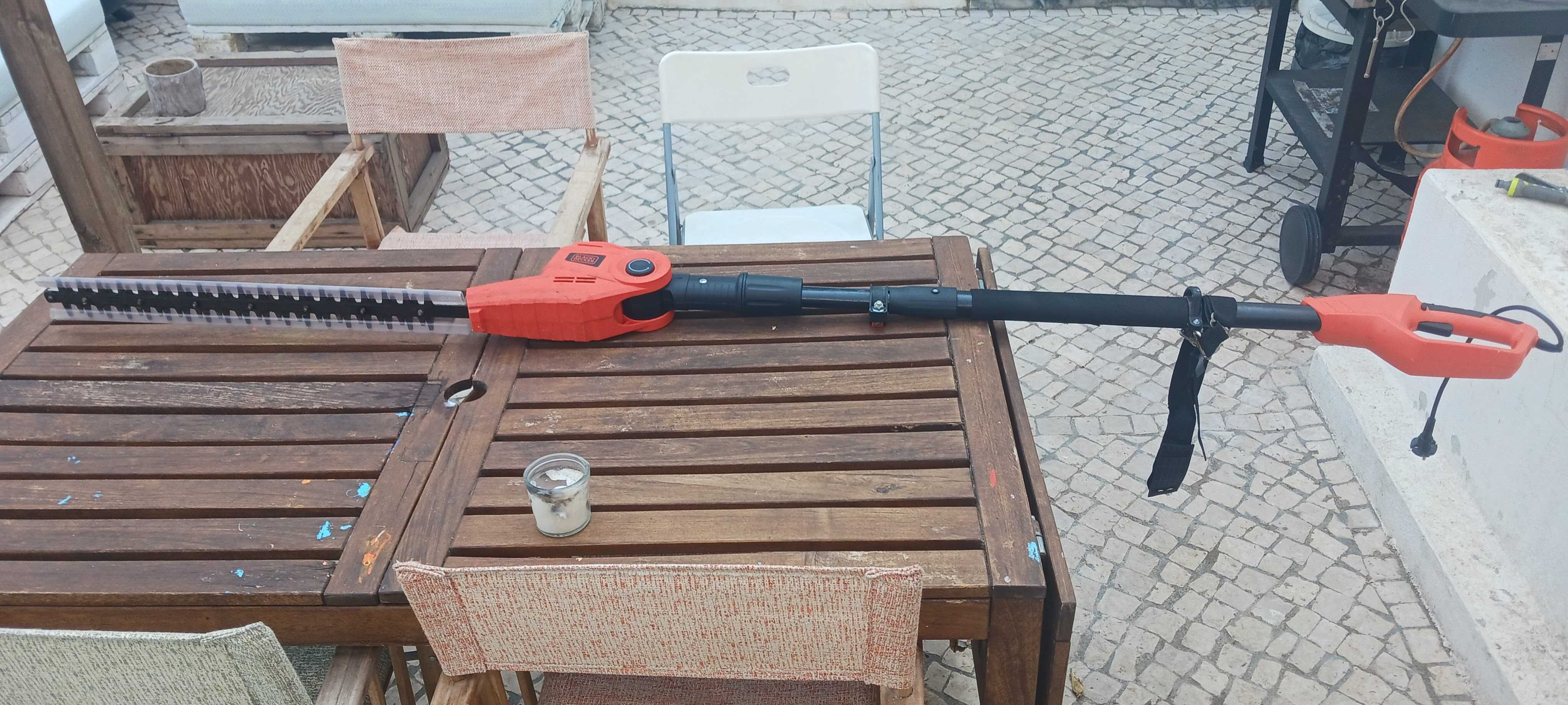 Cortador de sebes telescópico