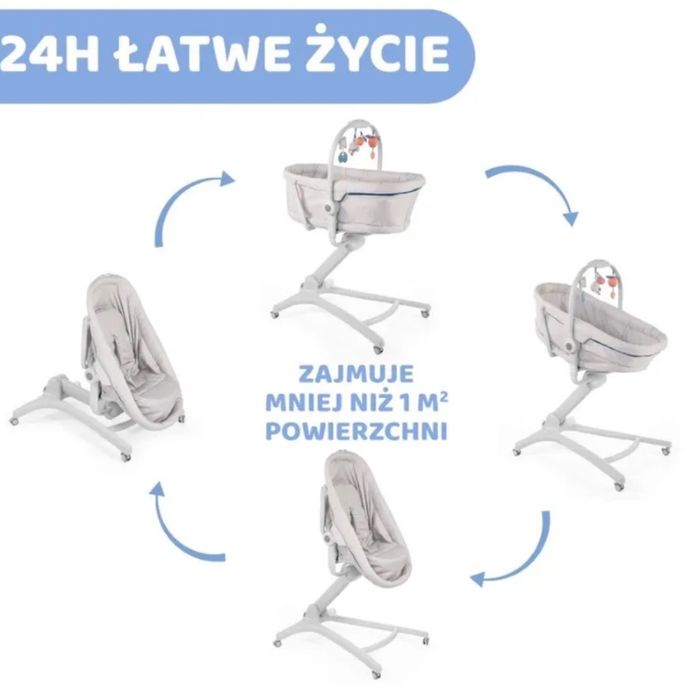 Łóżeczko dostawka Chicco Baby Hug 4 w 1