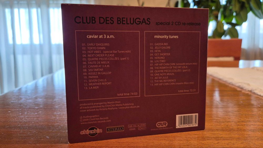 Vendo 2 CDs "Caviar at 3 am" e "Minority Tunes" banda CLUB DES BELUGAS