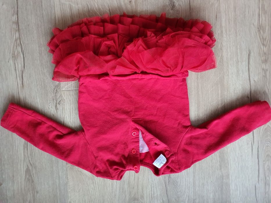 Sukienka świąteczna renifer F&F, r. 74-80 (6-9 msc)