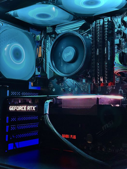 !HIT! RTX 3060 TI RYZEN 5 ARGB M.2 NvME gaming komputer gier cs rx gta