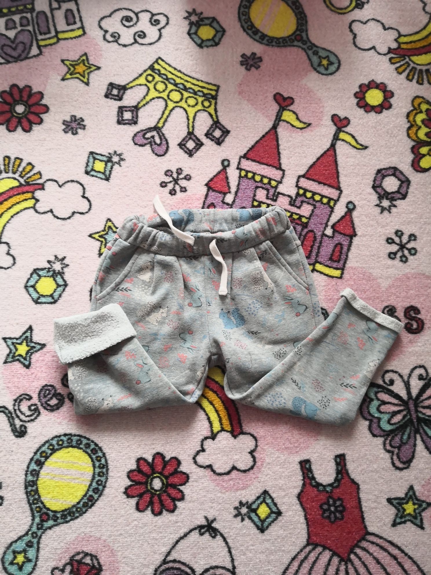 Spodnie zimowe dla dziewczynki, rozmiar 92