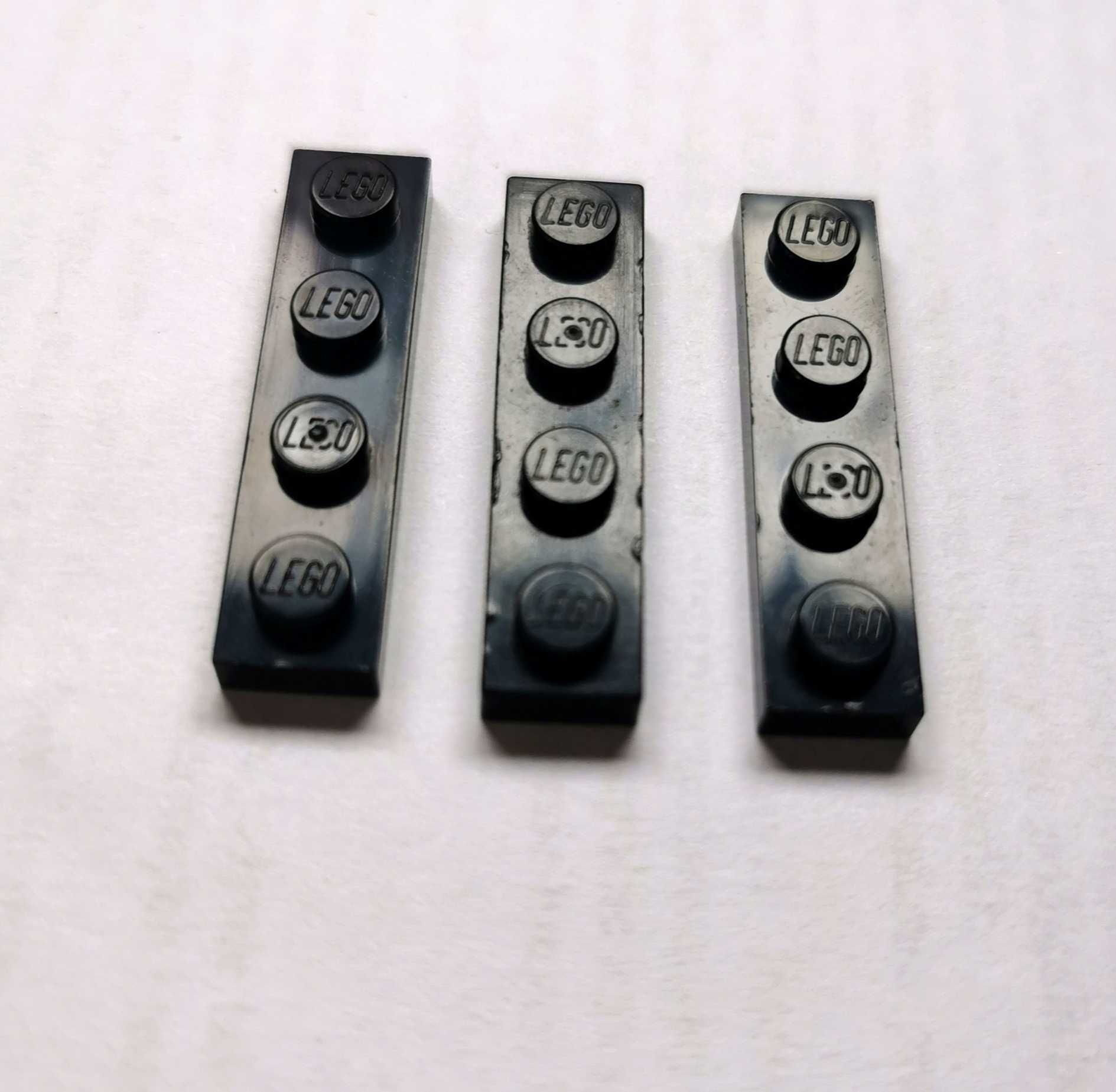 LEGO Płytka Plate 1x4 Czarny Black 3710