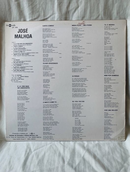 José Malhoa - José Malhoa (Vinil)