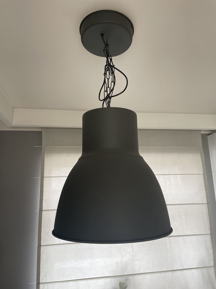 Lampa IKEA HEKTAR wisząca ciemnoszary 47 cm